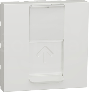Nowa Unica NU946118 1xRJ45 keystone 2 moduły biała Płytka centralna