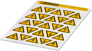 PML-W101 (25x25) Etykieta ostrzegawcza