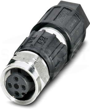 SACC-M12FS-4QO-0,34-VA M12 4P Wtyk żeński prosty