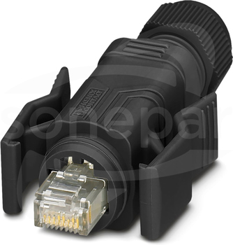 VS-08-RJ45-5-Q/IP67-BK Wtyk sieciowy