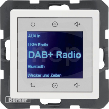 Q.x biały aksamit Radio Touch DAB+