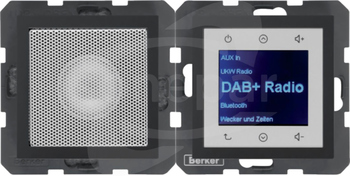 B.x Radio Touch DAB+ BT z głośnikiem antracyt mat Radio dotykowe