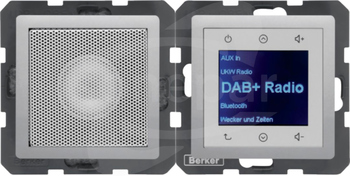 Q.x Touch DAB+ BT z głośnikiem aluminium aksamit Radio dotykowe