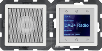 Q.x Radio Touch DAB+ BT z głośnikiem biały aksamit Radio dotykowe