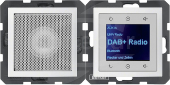 B.x Radio Touch DAB+ BT z głośnikiem biały mat Radio dotykowe