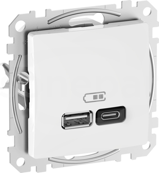 SEDNA DESIGN USB A+C 45W biały Gniazdo ładowania