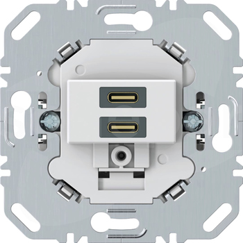 USB C+C ładowarka 20W biały Mechanizm gniazda ładowania