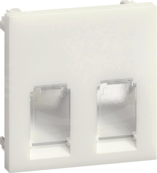 2RJ45 (GMDM) ABS bezhalogenowy biały Płytka
