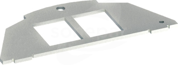 VE-EE 2xRJ TYP 01 Keystone 19,3x14,8 Płytka montażowa