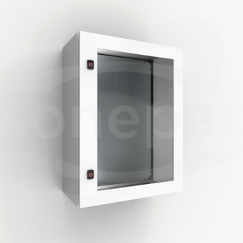  600x500 Stal miękka 3mm zamek z 2 bolcami Drzwi przeszklone