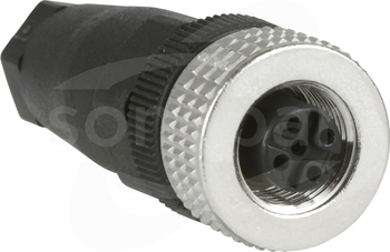 XZCC12FDM40B M12 4P Wtyk żeński prosty