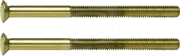 Berker TS M3,5 x 50mm złoty Śruba z dwoma otworami