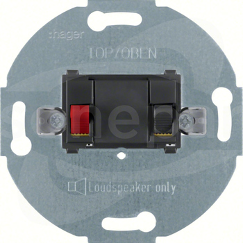 457205 antracyt Mech.gniazda głośnikowego stereo.1x