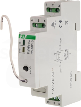 FW-STR1D-P 230V DIN 85-265VAC/DC STEROWNIK ROLET RADIOWY WIELOFUNKCYJNY