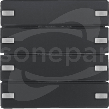KNX e/s Q.x antracyt Przycisk 4-krotny z polem opisowym