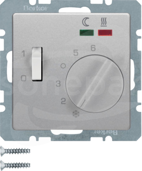 Q.x aluminium aksamit lakierowany Regulator temp.podłogowej