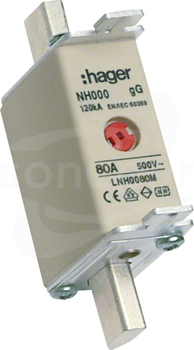 WT/NH-000 gG 500V 80A Wkładka bezpiecznikowa