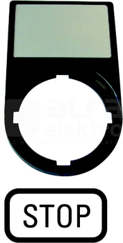 M22S-ST-GB0 TABLICZKA OPISOWA STOP