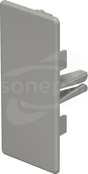 WDK HE40090GR (40x90mm) Końcówka kanału szary