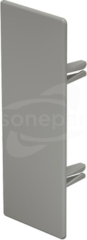 WDK HE60170GR (60X170mm) Końcówka kanału szary