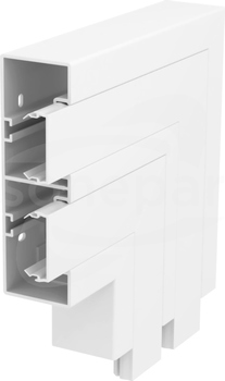 GK-FS53165RW (200x200x165) RAPID45-2 Naroże płaskie stałe cz.biały