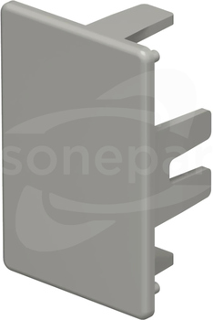 WDK HE30045GR (60X60mm) Końcówka kanału szary