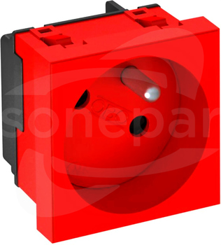 STD-F3 SRO1 czerwony GNIAZDO 2P+Z