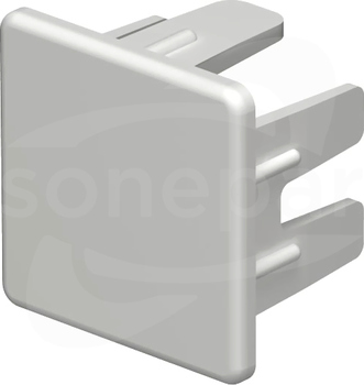 WDK HE25025RW (25x25mm) Końcówka kanału cz.biały