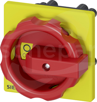 3LD3 66x66mm żółto-czerwony Pokrętło