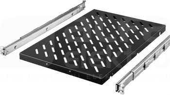 DK 100kg 400-600 RAL9005 Półka urządzeniowa wyciągana