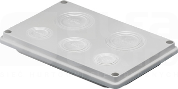SV 250x160 RAL7032 IP55 Płyta kablowa kołnierzowa
