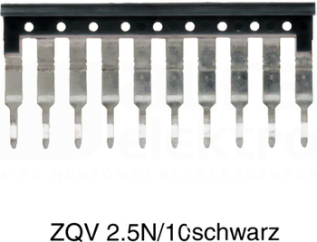 ZQV 2,5N/10 SW czarny Mostek sprężynowy 10-torowy
