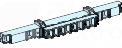 BS 630A Wspornik szyny tylnej