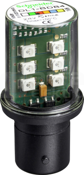 DL1BDB4*CZERWONA DIODA LED TRZONEK BA 15D 24V