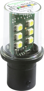 DL1BDM1*BIALA DIODA LED TRZONEK BA 15D 230