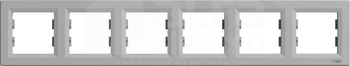ASFORA aluminium Ramka 6-krotna pozioma