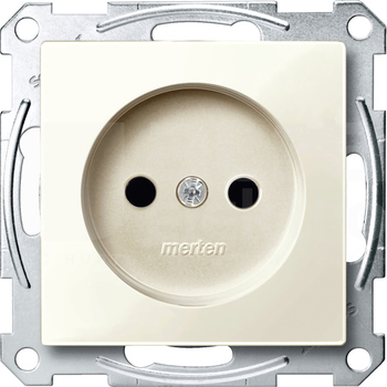 MERTEN M 2P kremowy Gniazdo sieciowe