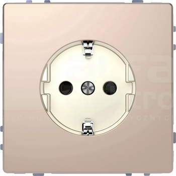 MERTEN D-LIFE SCHUKO 2P+Z szampan metalik Gniazdo sieciowe