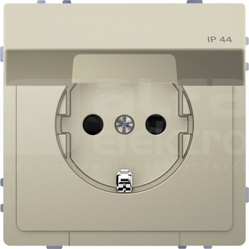 MERTEN D-LIFE SCHUKO 2P+Z IP44 piasek sahary Gniazdo sieciowe z uziemieniem