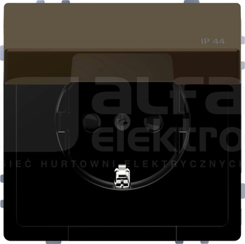 MERTEN D-LIFE SCHUKO 2P+Z IP44 mocca metalik Gniazdo sieciowe z uziemieniem