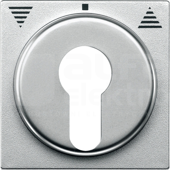 MERTEN SYSTEM M aluminium Płytka do mechanizmu łącznika żaluzjowego z kluczem DIN