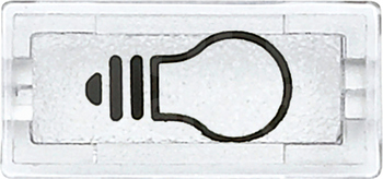MERTEN przezroczysty Symbol klawisza światło