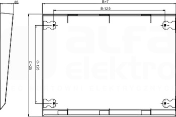 SPACIAL SF/SM 1200x400 DASZEK DO OBUDOWY