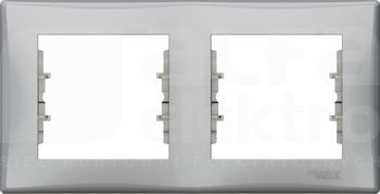 SEDNA aluminium Ramka 2-krotna pozioma