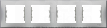 SEDNA aluminium Ramka 4-krotna pozioma
