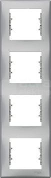 SEDNA aluminium Ramka 4-krotna pionowa