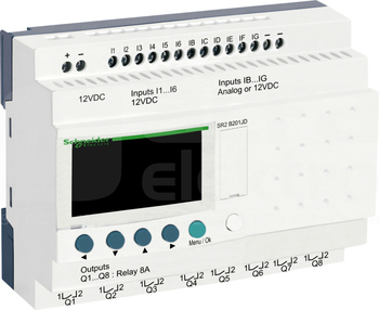 SR2B201JD 12VDC ZELIO LOGIC 12WE D 8WY P RTC/LCD