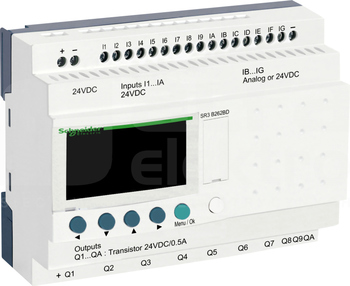 SR3B262BD 24VDC ZELIO LOGIC 16IN 10 T OUT CLOCK