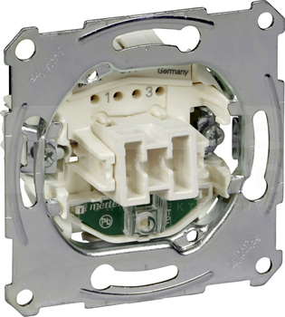 MERTEN 250VAC 10A Mechanizm łącznika krzyżowego z podświetleniem