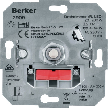 one.platform R 20-200W LED 3-40W Ściemniacz obrotowy